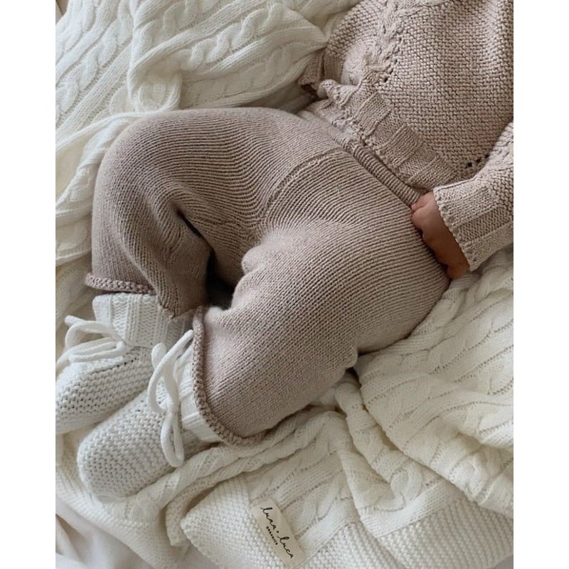 Luna + Luca Knit Pants – Heather Beige