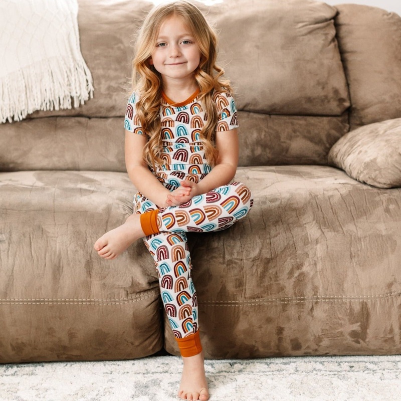 SHORT SLEEVE 2 PIECE SETS – Neutral Rainbow