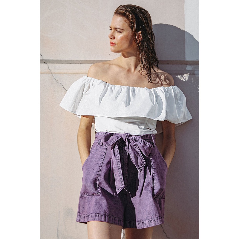 TIME FOR SOMETHING WOVEN TOP|WHITE|S|M|L