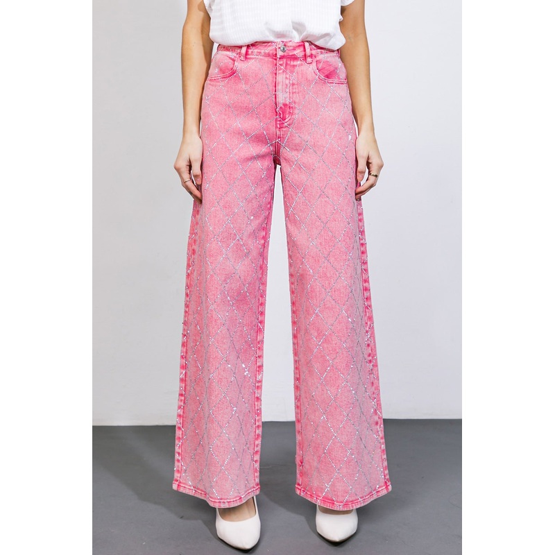 YOU ARE ENOUGH TWILL PANTS|PINK|S|M|L