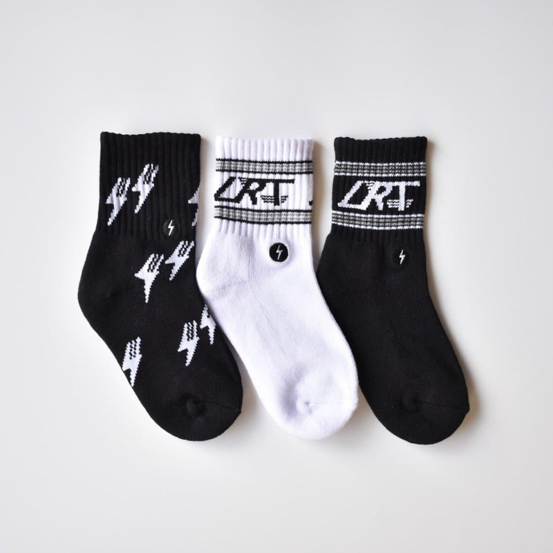 3-PACK CLASSIC ROCK SOCKS|Small Toddler (1-3T)|Big Toddler (3-5T)|Youth (5-8T)