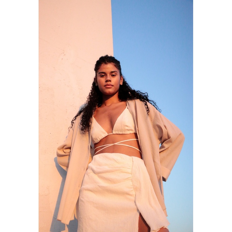 Bella Mini Skirt – Natural|Natural|S-M|M-L