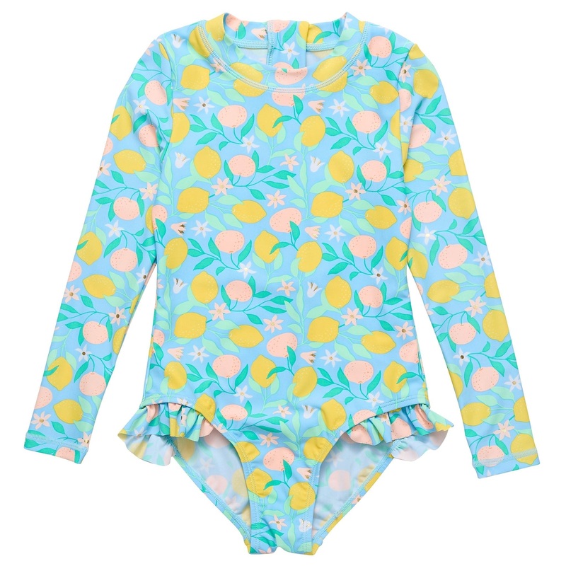 Lemon Drops LS Surf Suit|2 (1-2y)|3 (2-3y)|4 (3-4y)|6 (5-6y)|8 (7-8y)|10 (9-10y)|12 (11-12y)
