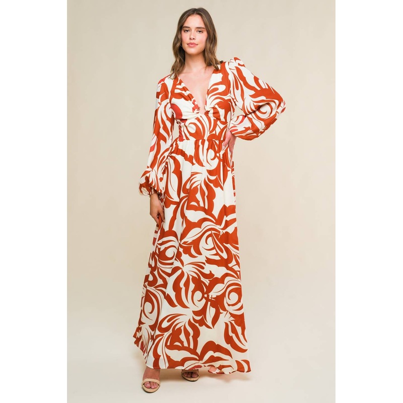 LOVE IN YOU EYES WOVEN MAXI DRESS