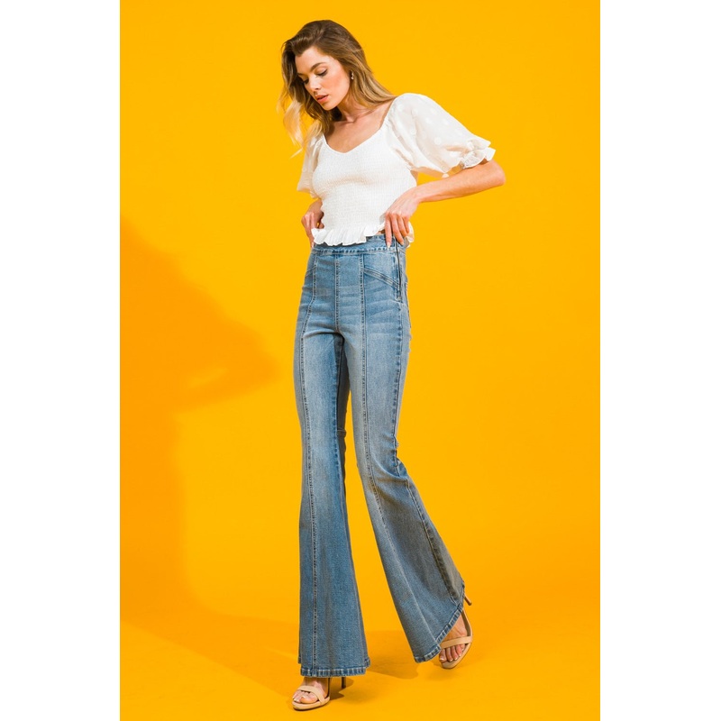 MY MUSE WASHED JEANS|LIGHT INDIGO|S|M|L