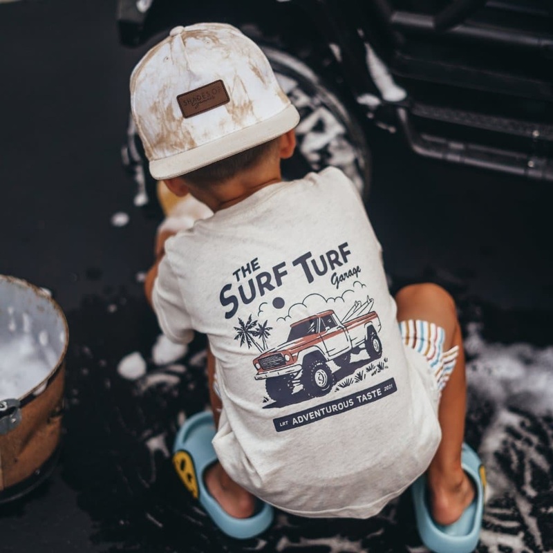 RAD SURF TURF TEE|3/6M|12/18M|18/24M|2/3Y|3/4Y|5/6Y|7/8Y|9/10