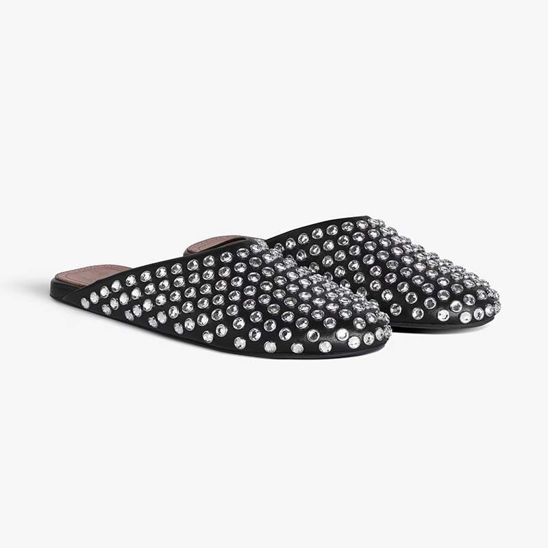 Rosie Rivet Mule|black|white|35|36|37|38|39|40|41|42|43