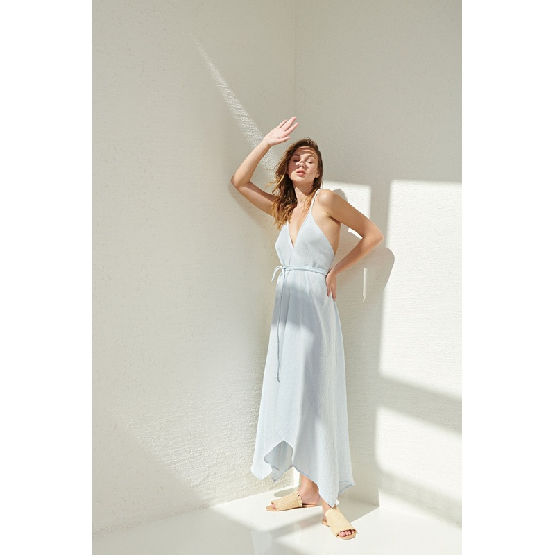 Sage Maxi Dress – Baby Blue|Baby Blue|One Size