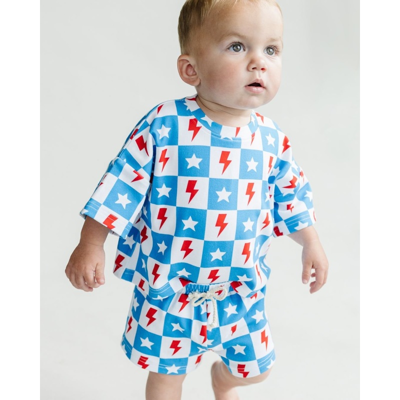 Shorts Set | Checks & Stars|0-3M|3-6M|6-12M|12-18M|18-24M|2T|3T|4T|5T|6-7Y|8-9Y
