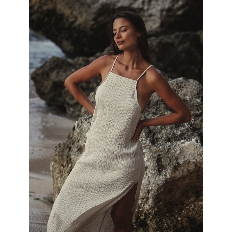 Siesta Dress – Oatmeal|Oatmeal|S-M|M-L