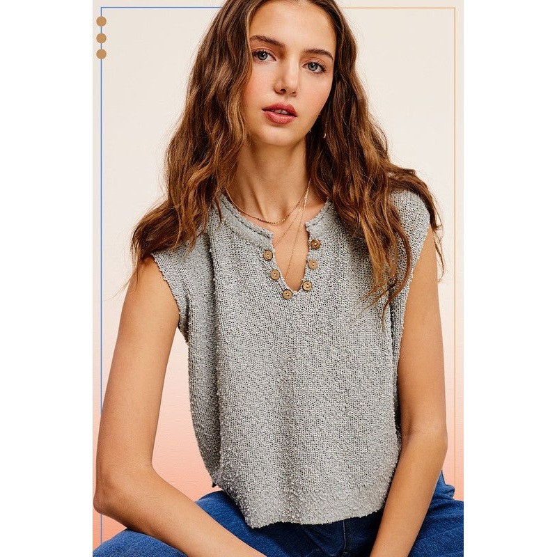 Slouchy Cropped Extended Sleeve Sweater Top