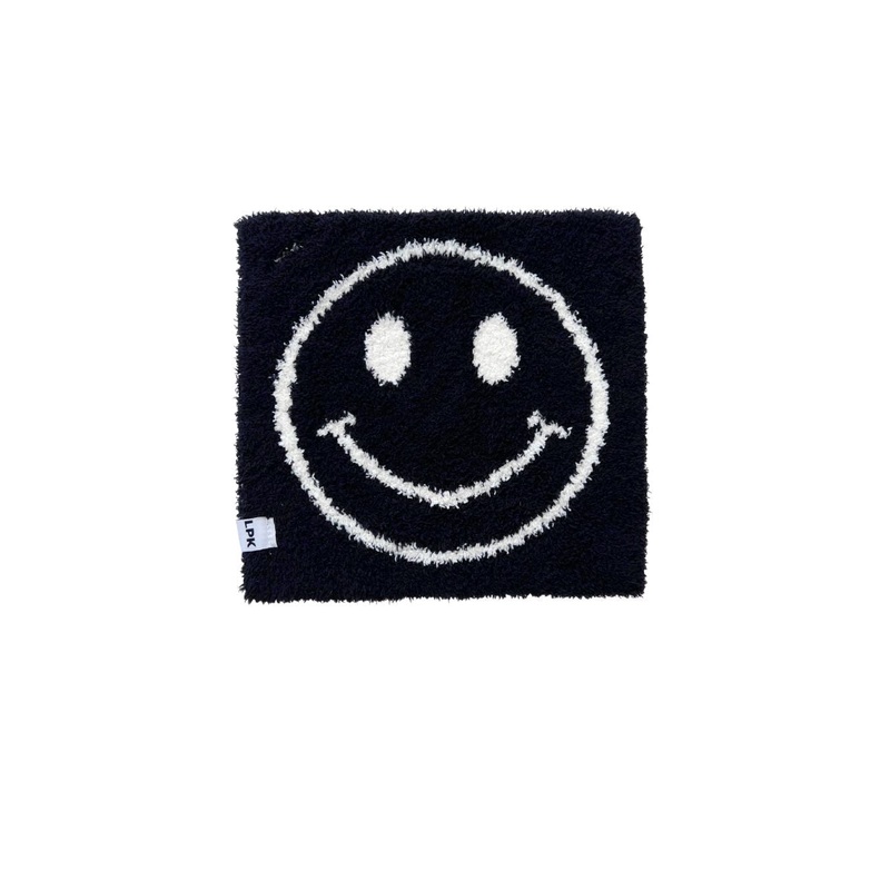 Smiley Plush Lovey | Black