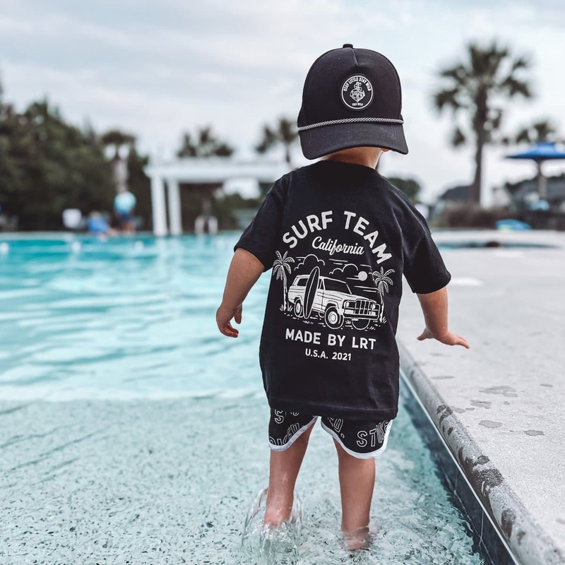 THE SURF TEAM TEE|3-6M|6-12M|12-18M|2T|3T|4T|5T|6/7Y|YS|YM