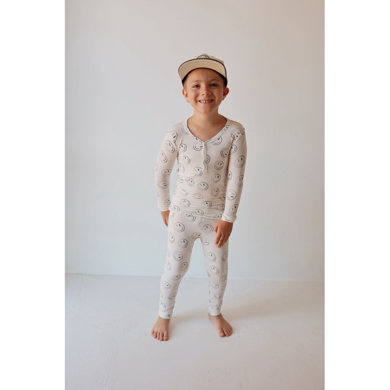 Bamboo Two Piece Pajamas | Green Smiles