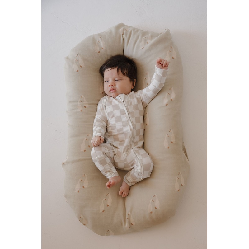 Bamboo Zip Pajamas | Checkerboard