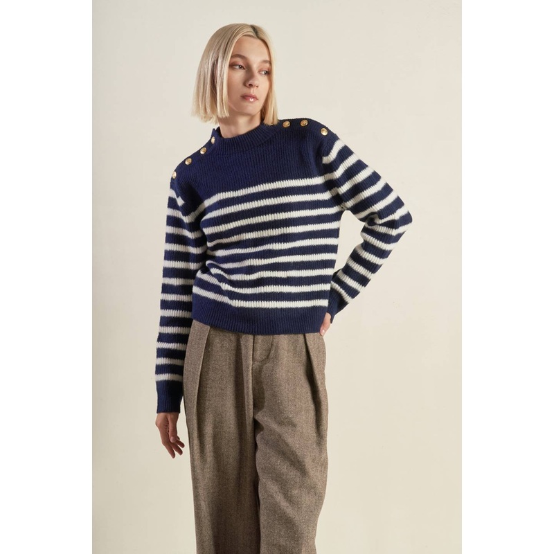 BEHIND THE SCENES PULLOVER SWEATER TOP