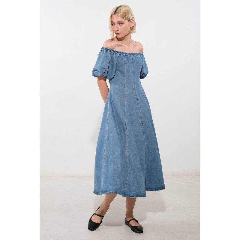 COASTAL CUTIE TENCEL MIDI DRESS