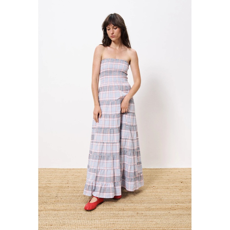 Dalel Strapless Dress|Blue|XS|S|M|L
