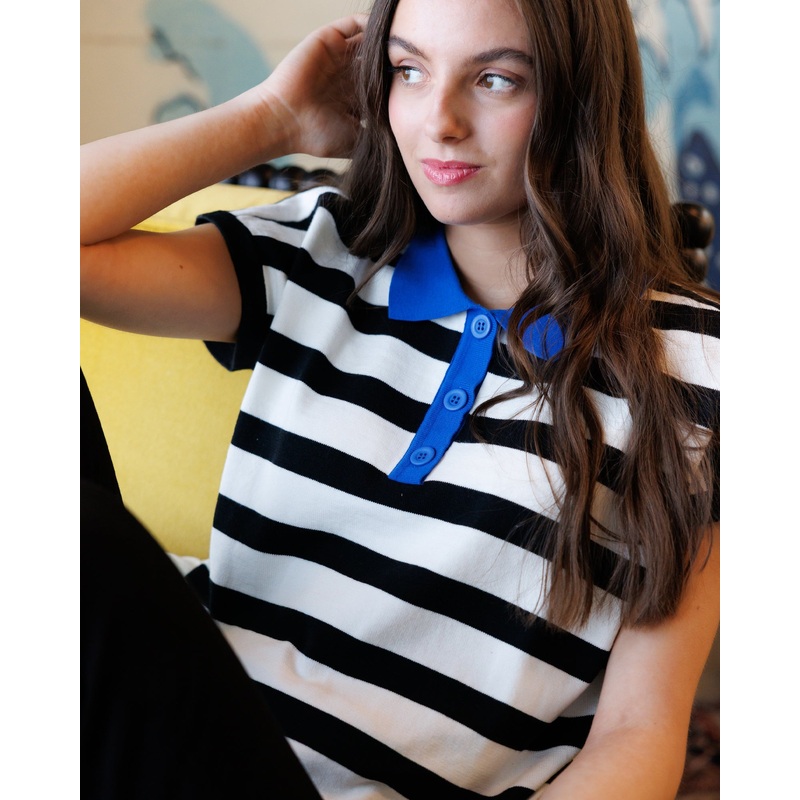 Promenade Pullover|XS|S|M|L|XL|XXL|Black Stripe