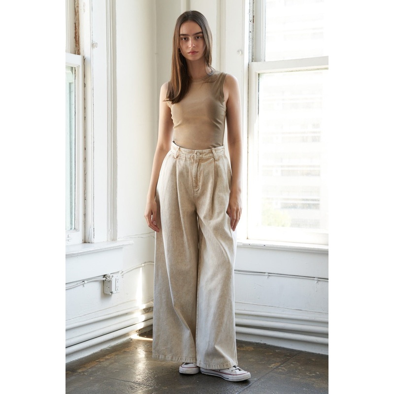 SUNBEAM SPLENDOR TWILL PANTS|TAUPE ACID|S|M|L