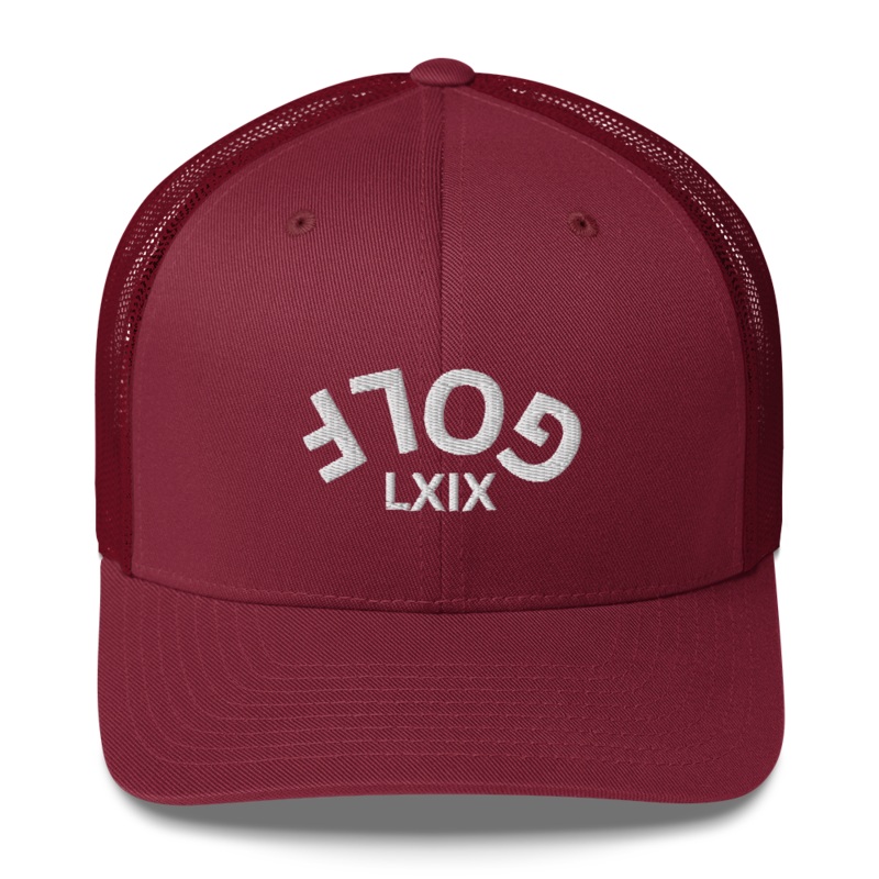 Upside Down LXIX Golf Arch Trucker Cap
