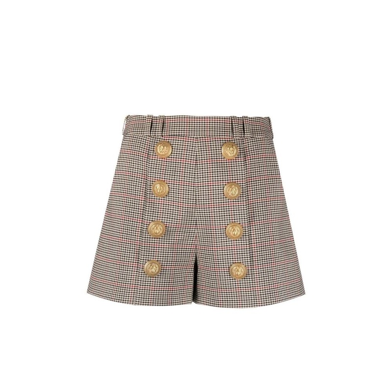 Balmain Houndstooth Shorts|36