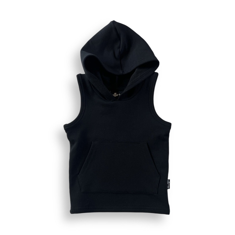 BAMBOO HOODIE TANK- Midnight|0/6M|6/12m|12/18m|18/24M|2T|3T|4T|5|6