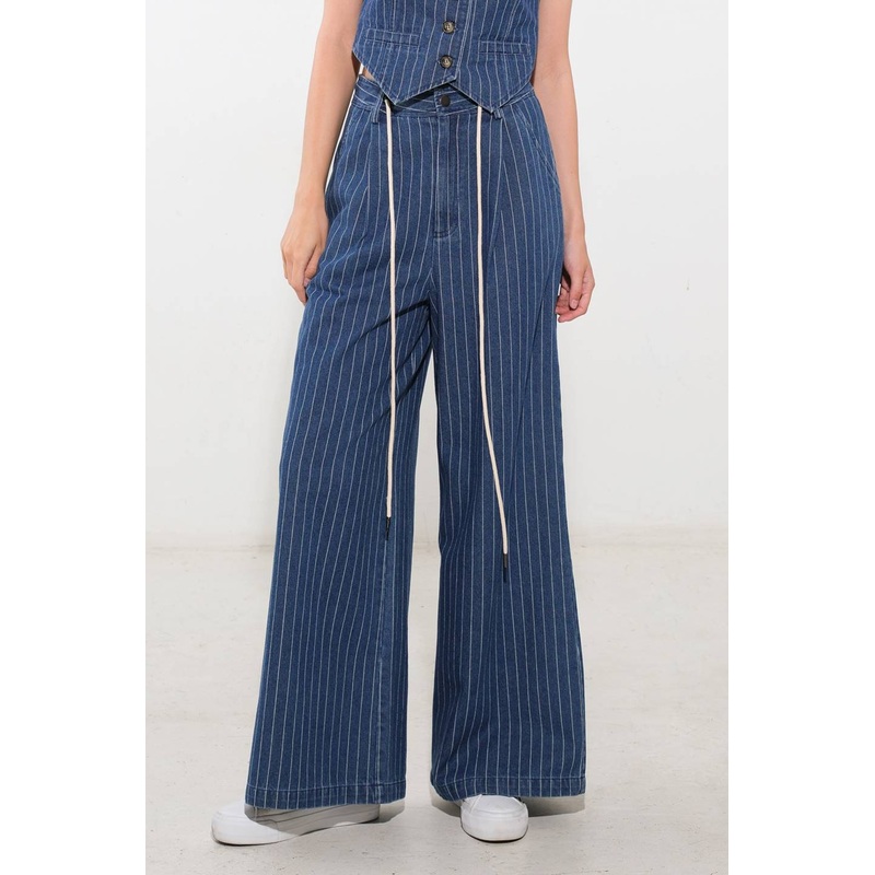 I STILL BELIEVE DENIM PANTS|MEDIUM INDIGO|S|M|L