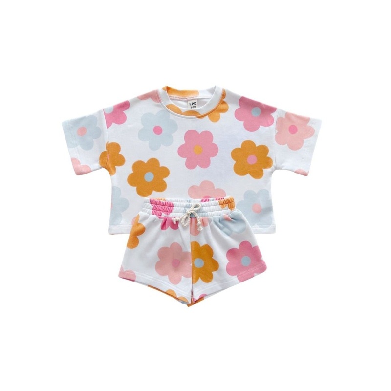 Shorts Set | Daisy Pop|0-3M|3-6M|6-12M|12-18M|18-24M|2T|3T|4T|5T|6-7Y|8-9Y