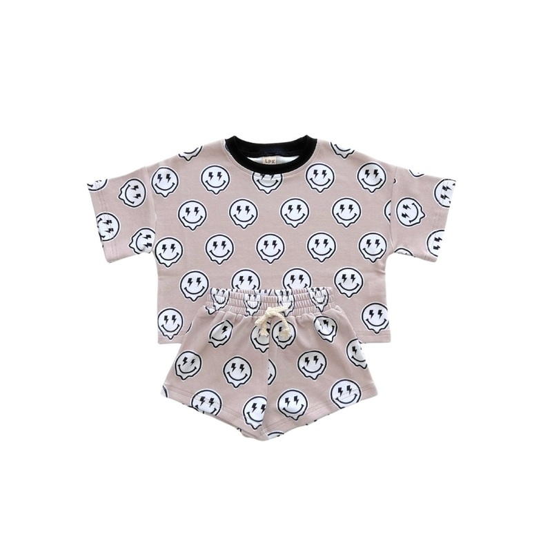 Shorts Set | Electric Drippy|NB|0-3M|3-6M|6-12M|12-18M|18-24M|2T|3T|4T|5T|6-7Y|8-9Y