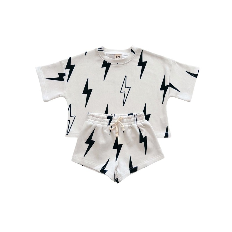 Shorts Set | Sand Bolts|0-3M|3-6M|6-12M|12-18M|18-24M|2T|3T|4T|5T|6-7Y|8-9Y