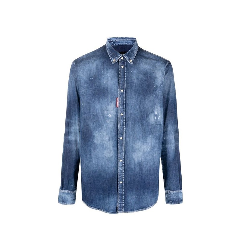 Dsquared Distressed Effect Denim Shirt