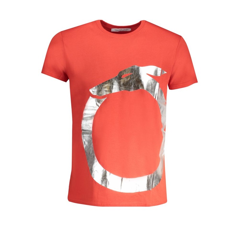 Trussardi Red Cotton T-Shirt|S|M|L|XL|XXL