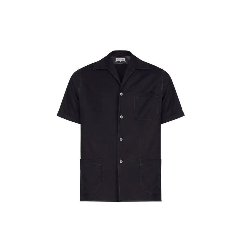 Maison Margiela short-sleeve wool shirt