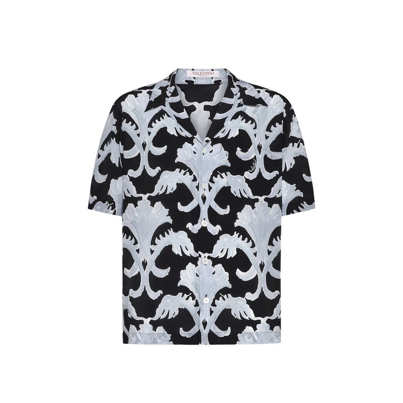 Valentino Garavani Metamorphos Wall Print Bowling Shirt