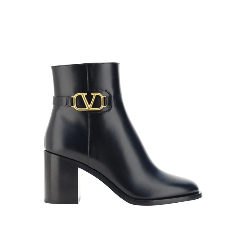 Valentino Garavani VLogo Leather Ankle Boots