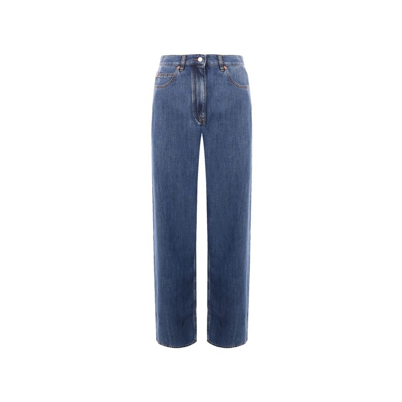 Valentino Wide Leg Denim Jeans