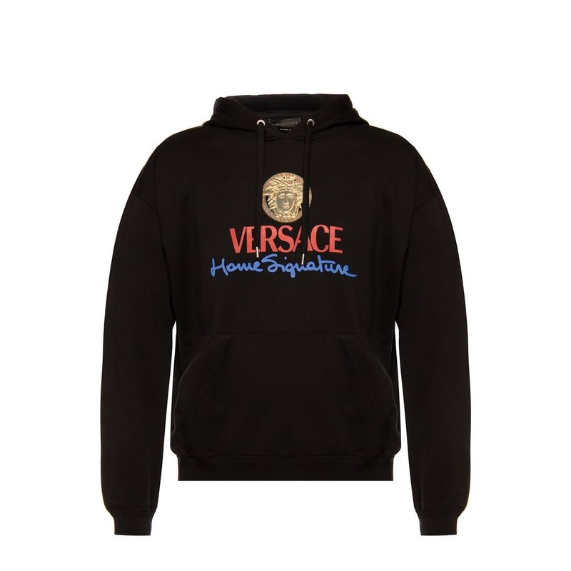 Versace Logo Hooded Sweatshirt