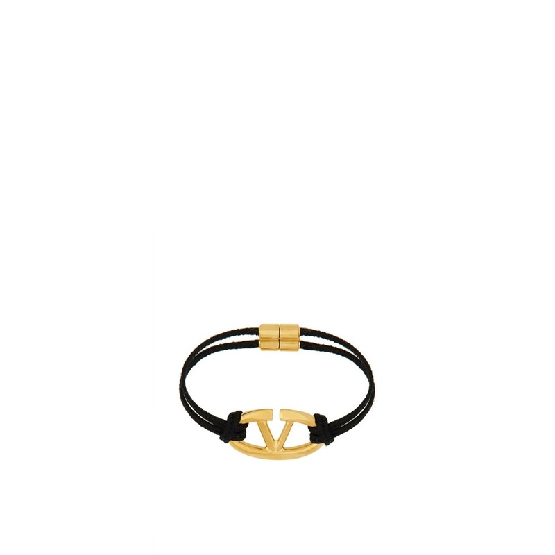 Valentino Garavani V-Logo Cotton Bracelet