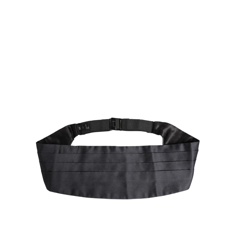 Dolce & Gabbana Dark Blue 100% Silk Belt Waist Cummerbund