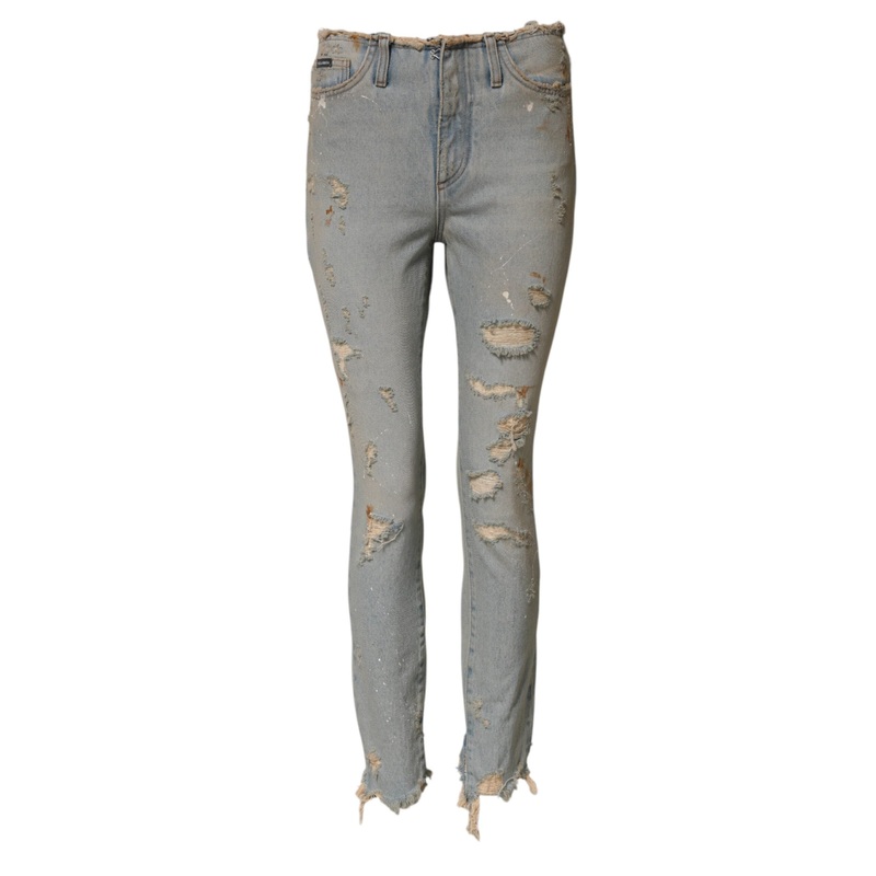 Dolce & Gabbana Light Blue High Waist Skinny Denim Jeans