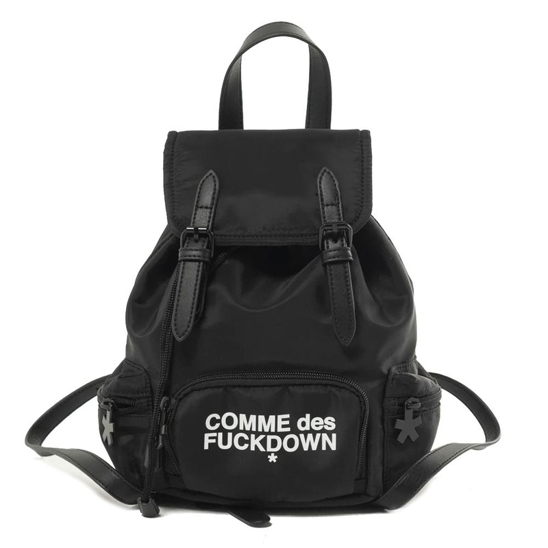 Comme Des Fuckdown Black Nylon Backpack