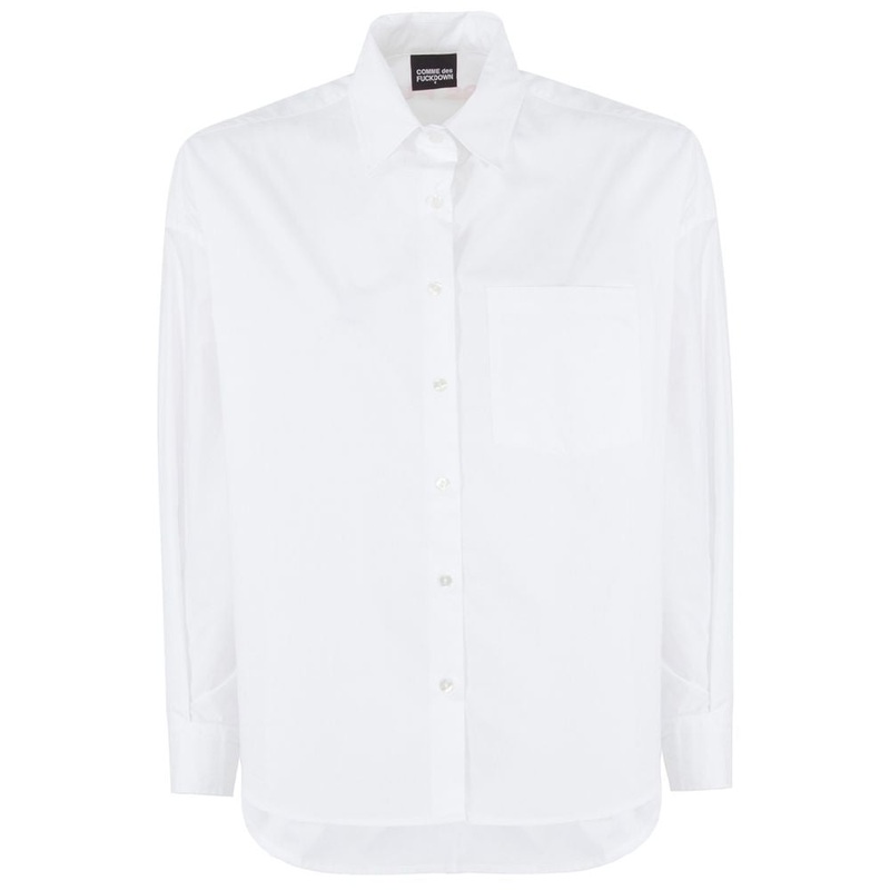 Comme Des Fuckdown White Cotton Shirt