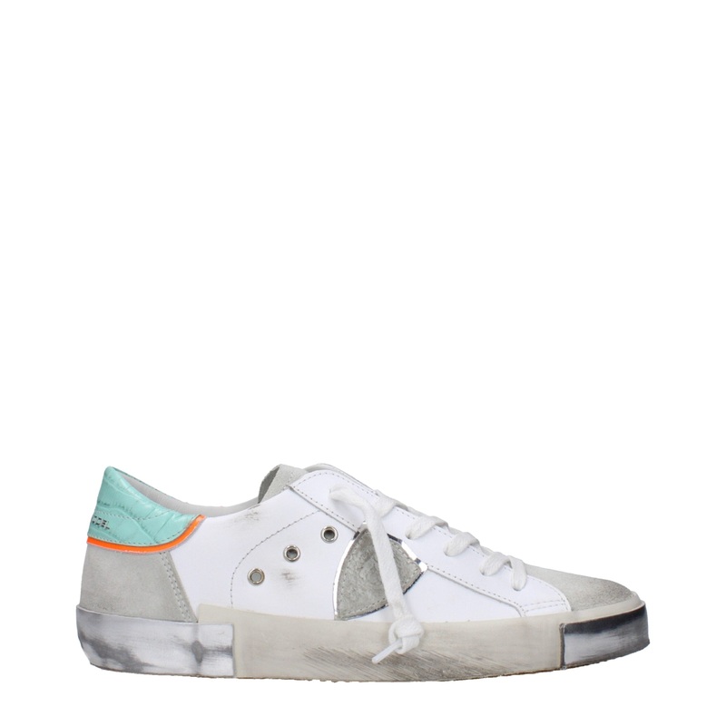 Philippe Model White Leather Low Tops