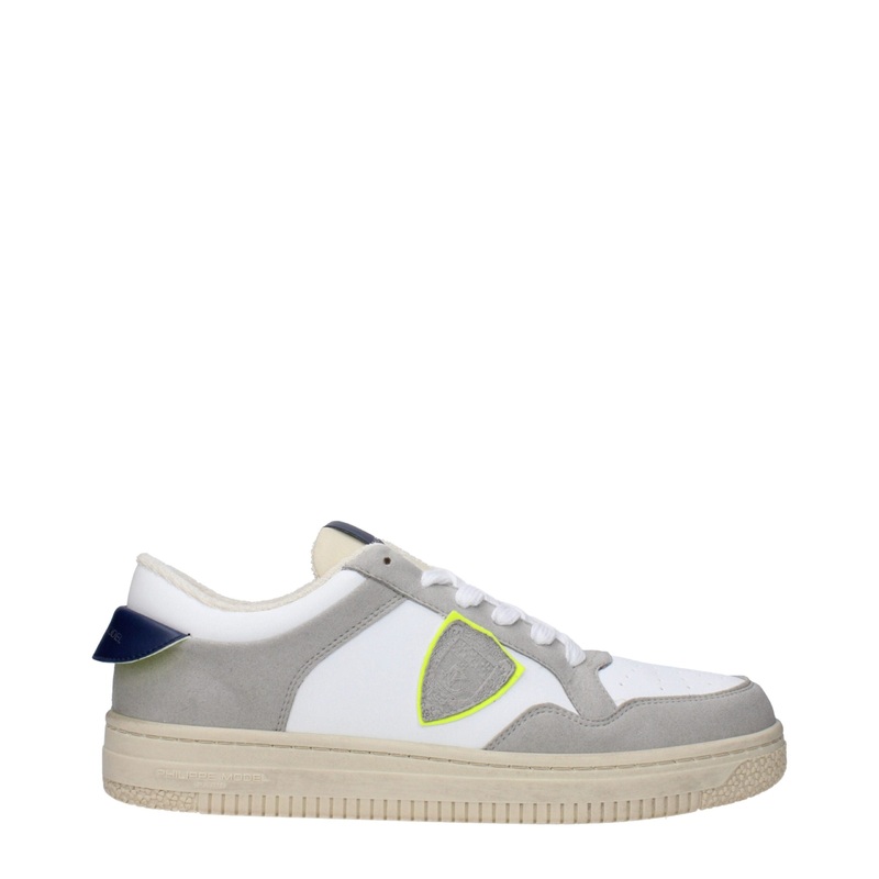 Philippe Model White Leather Sneakers