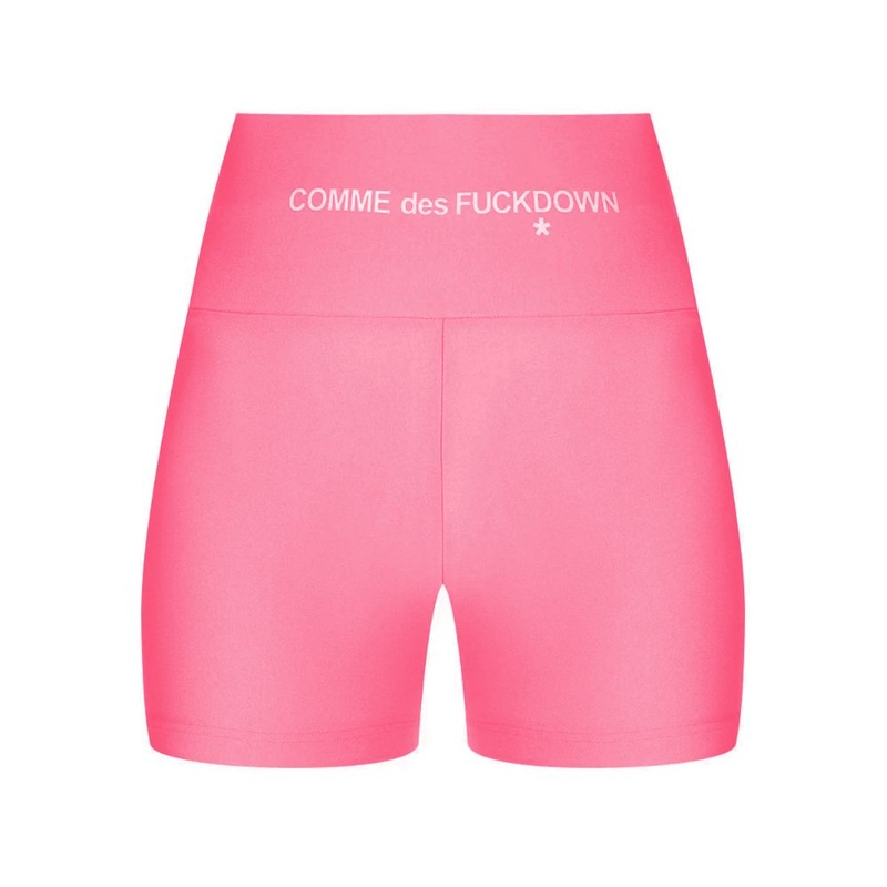 Comme Des Fuckdown Pink Polyester Short