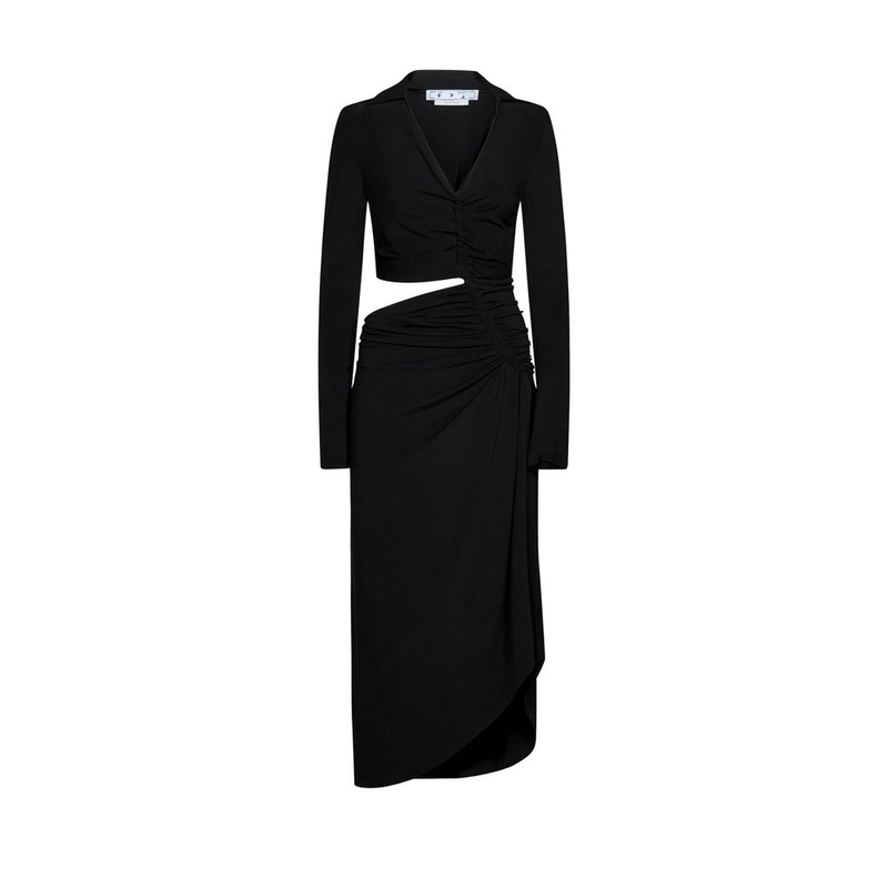 Off-White Cut-Out Midi Dress|42