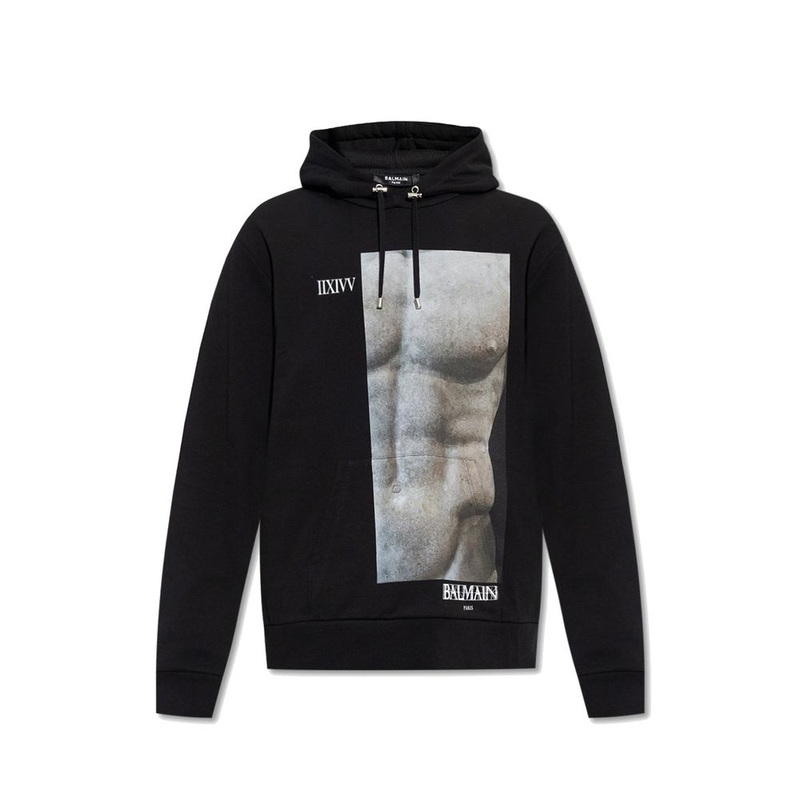Balmain Cotton Hoodie Sweatshirt