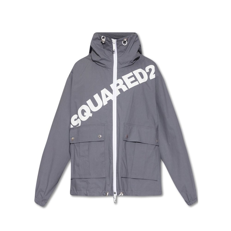 Dsquared Logo Hooded Windbreaker