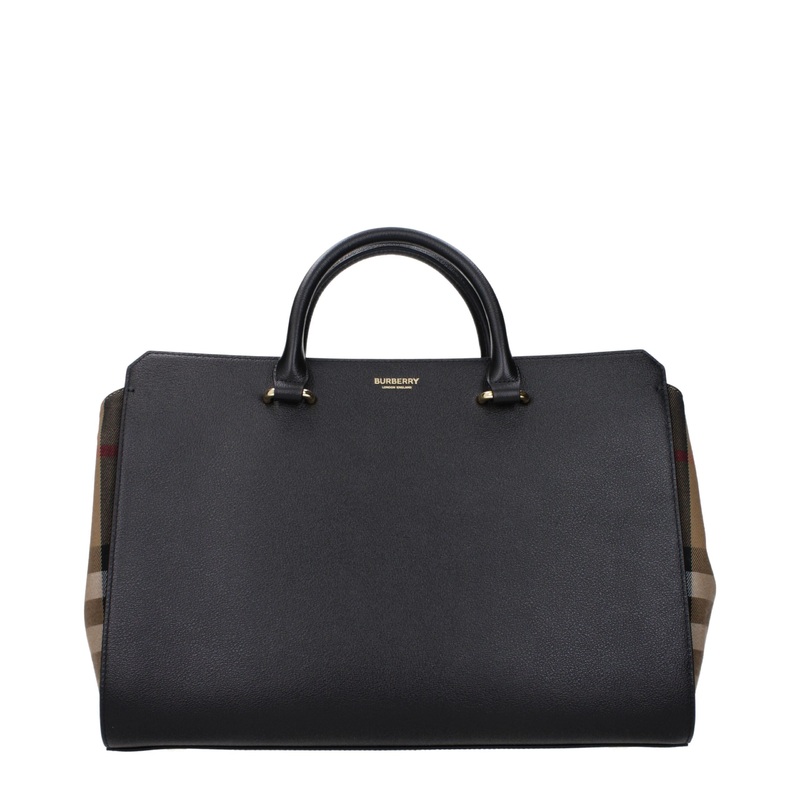 Burberry Black Leather Handbags